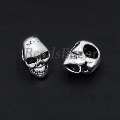 Бусина серебро 925 пр. череп