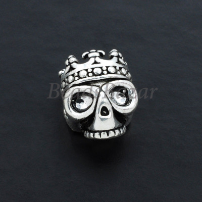 Бусина серебро 925 пр. череп