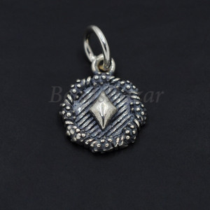 Подвеска серебро 925 пр. масти (бубна)