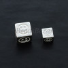 Бусина серебро 925 пр. кубик смайл