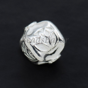 Бусина серебро 925 пр. лотос 12 мм