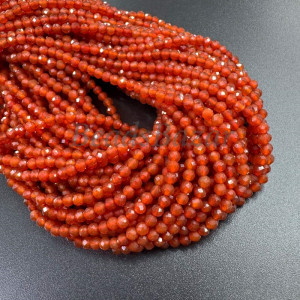 Сердолик бусины гладкие